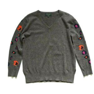 WYSE London 100% Cashmere Sweater 2 Medium V-Neck